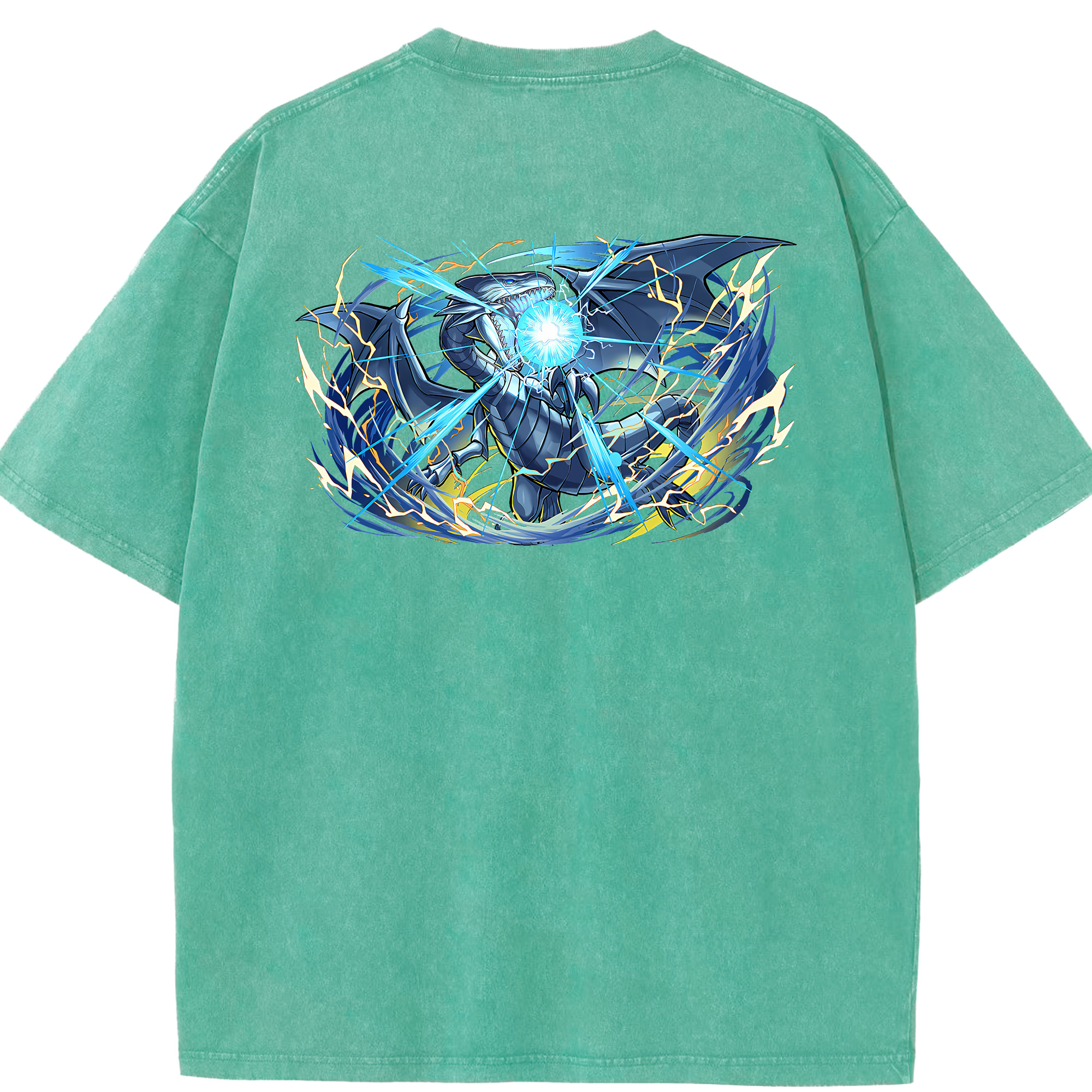 （画像用） 遊☆戯☆王 Yu-Gi-Oh! 綿100% ヴィンテージ風 半袖Tシャツ（背面プリント）